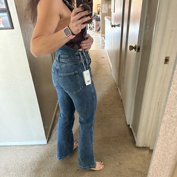 H&M Flared Denim Overalls NWOT - Picture 15 of 15